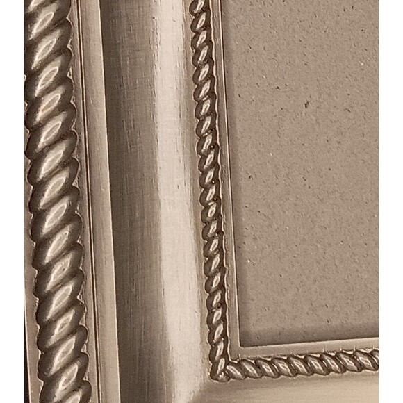 Silver Braided Metal Photo Frame 8" x 6" Photo Size 5.25" x 3.25" By Sixtrees - Picture 5 of 13